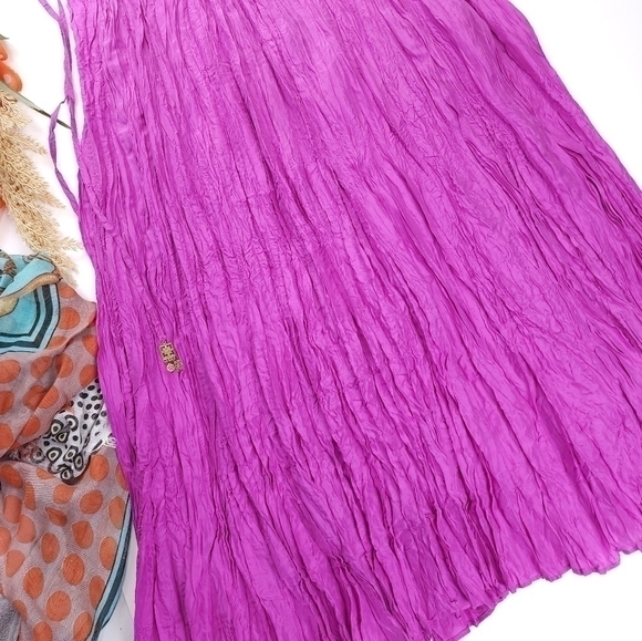 Banana Republic Pink Fuscia Silk Skirt Size Xs - Picture 5 of 11